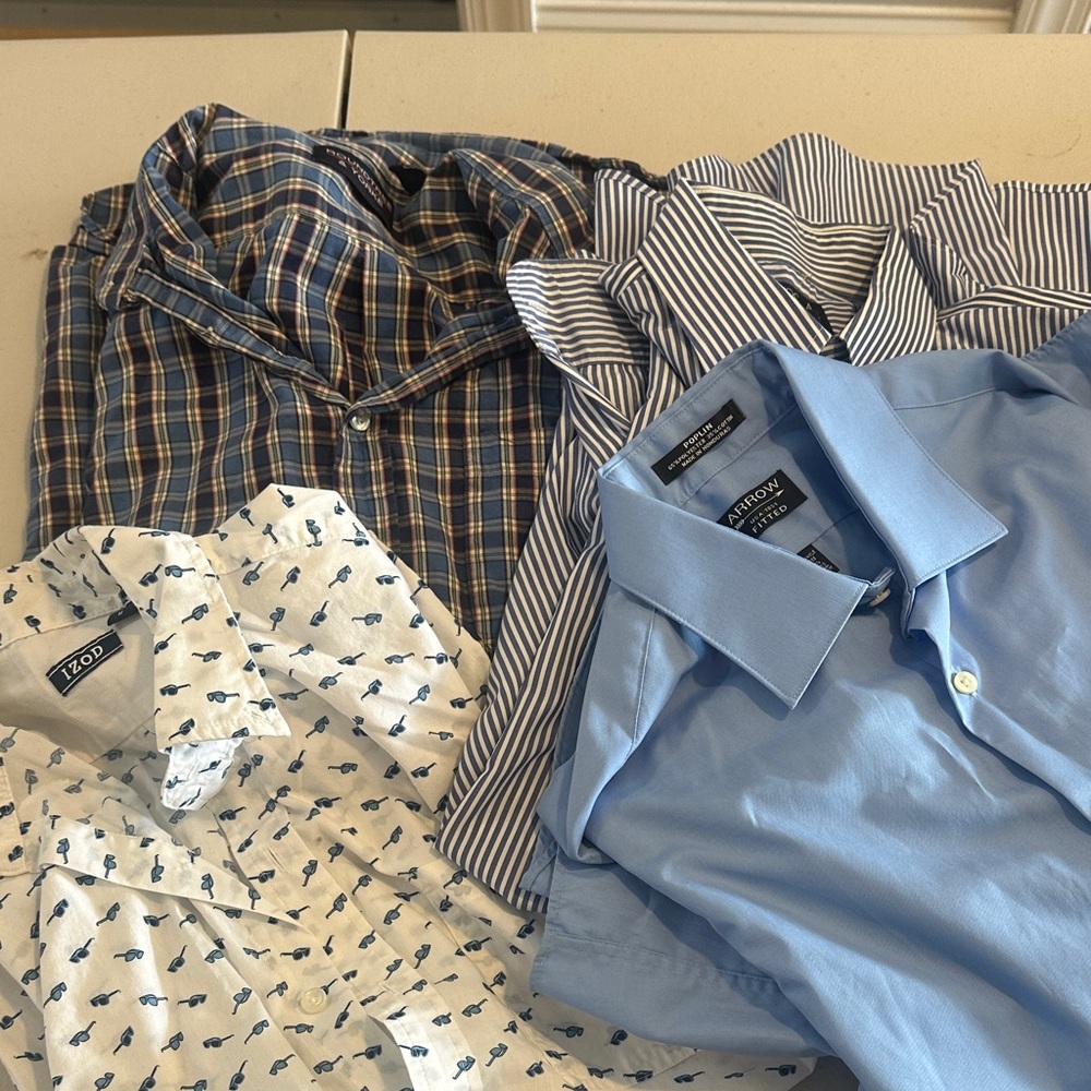 Bundle of Men’s dress shirts M and 15 1/2